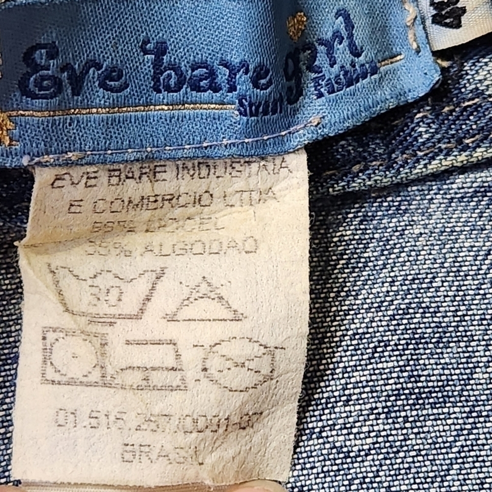 Shirt Jacket Denim Blue Vintage Collared fitted EVE BARE GI… - Picture 15 of 16